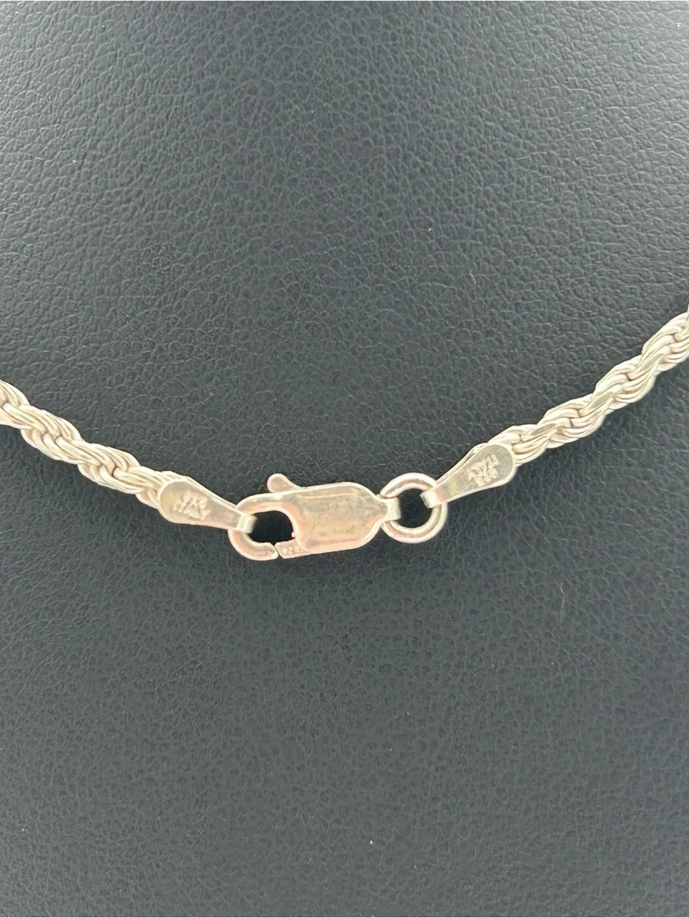 Sterling Silver Men’s Rope Chain Necklace